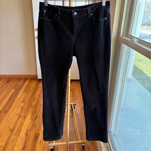 Talbots Navy Straight-Leg Corduroy Pants